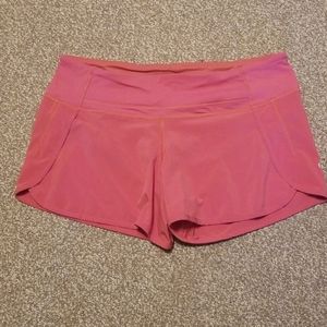 Lululemon Run Times Shorts Rose Color